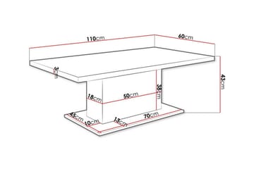 Tallow salongbord 60 cm - Møbler - Bord - Sofabord & salongbord