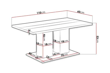 Tallow salongbord 60 cm - Møbler - Bord - Sofabord & salongbord