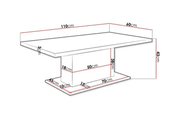 Tallow Soffbord 60 cm NO_BRAND Brown - Møbler - Bord - Sofabord & salongbord