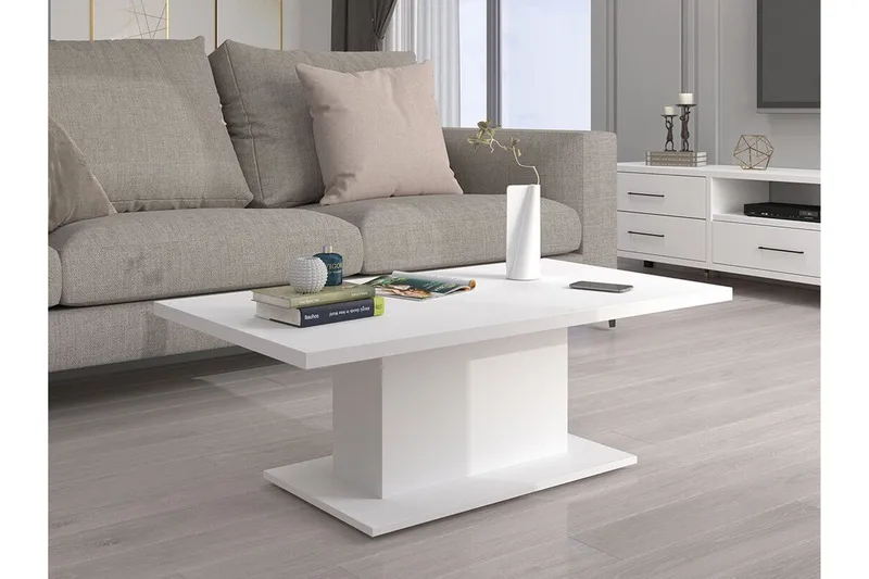 Tallow Soffbord 60 cm White - Møbler - Bord - Sofabord & salongbord