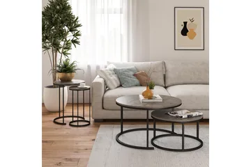 Tamazi Settbord - Grå - Møbler - Bord - Sofabord & salongbord