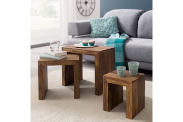 Telander Settbord 3-pk - Brun - Møbler - Bord - Sofabord & salongbord