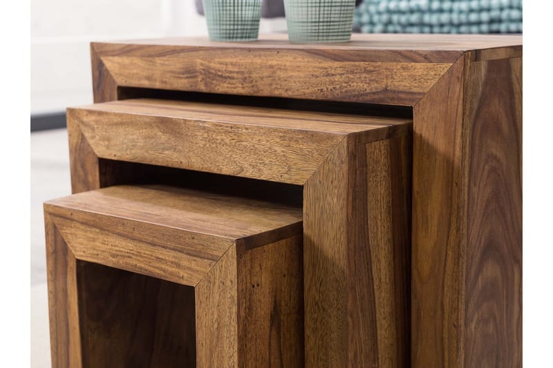 Telander Settbord 3-pk - Brun - Møbler - Bord - Sofabord & salongbord