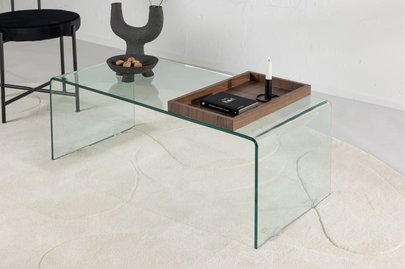 Sofabord Telemark 110x50 cm Transparent - Venture Home - Sofabord & salongbord