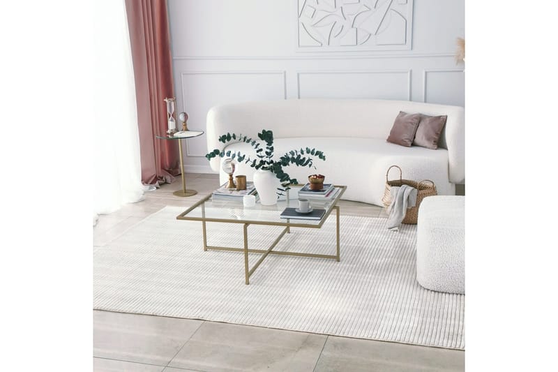 Telence Sofabord 85x35x85 cm - Guld - Møbler - Bord - Sofabord & salongbord