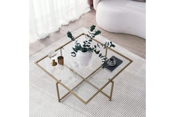 Telence Sofabord 85x35x85 cm - Guld - Møbler - Bord - Sofabord & salongbord