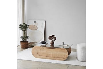 Sofabord Tevrin Sudamaleik / Transparent - Sudamaleik / Transparent - Møbler - Bord - Sofabord & salongbord