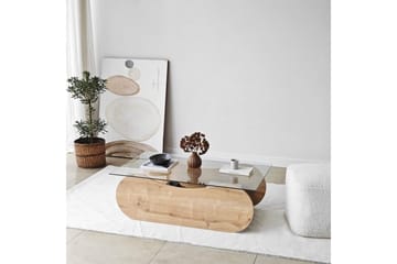 Sofabord Tevrin Sudamaleik / Transparent - Sudamaleik / Transparent - Møbler - Bord - Sofabord & salongbord