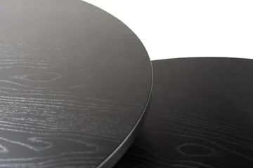 Thyra Sett med Runde Sofabord - Svart - Møbler - Bord - Sofabord & salongbord