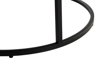 Thyra Sett med Runde Sofabord - Svart - Møbler - Bord - Sofabord & salongbord