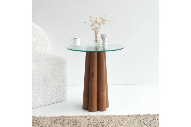 Tjadhunt Sofabord 50 cm - Valnøtt - Møbler - Bord - Sofabord & salongbord