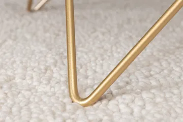 Tristar Sofabord 80 cm - Marmor/Svart/Messing - Møbler - Bord - Sofabord & salongbord