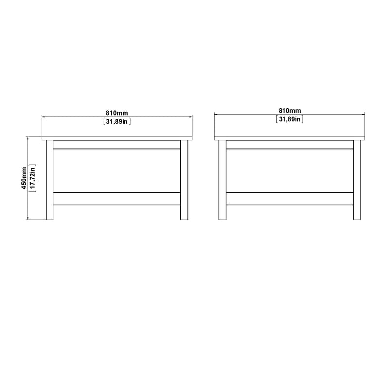 Vallvidera Sofabord 81 cm - Møbler - Bord - Sofabord & salongbord - Sofabord med oppbevaring