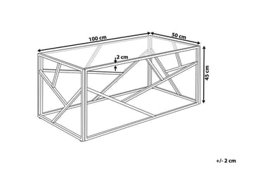 Vanausdall Sofabord 100 cm - Silver - Møbler - Bord - Sofabord & salongbord