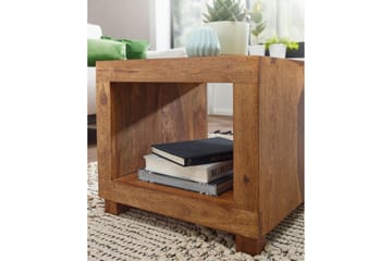 Vandemark Sofabord 50 cm med Oppbevaringshylle - Massivt Tre - Møbler - Bord - Sofabord & salongbord