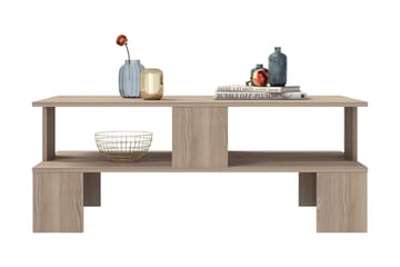 Velenje Sofabord 120 cm - Natur/Mørkebrun - Møbler - Bord - Sofabord & salongbord - Sofabord med oppbevaring