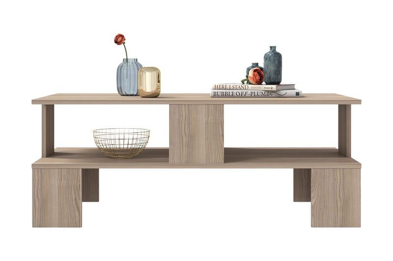 Velenje Sofabord 120 cm - Natur/Mørkebrun - Møbler - Bord - Sofabord & salongbord - Sofabord med oppbevaring