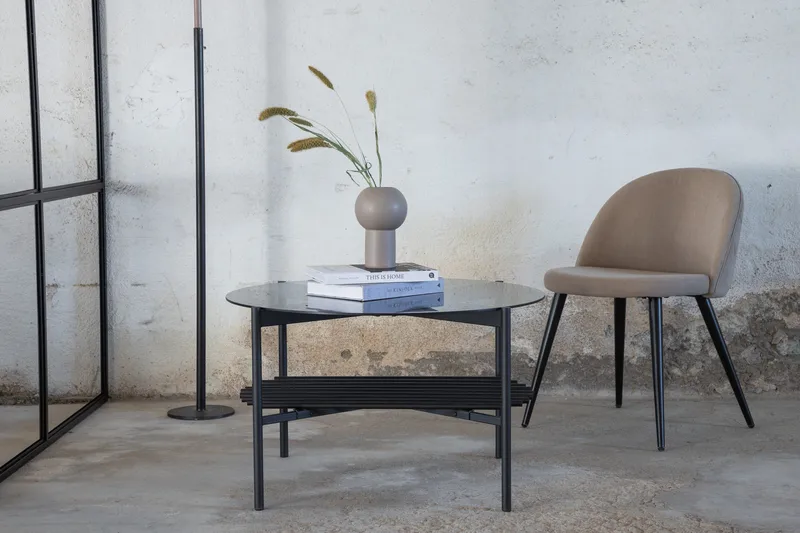 Von Staf Sofabord 80 cm Rundt - Grå - Møbler - Bord - Sofabord & salongbord