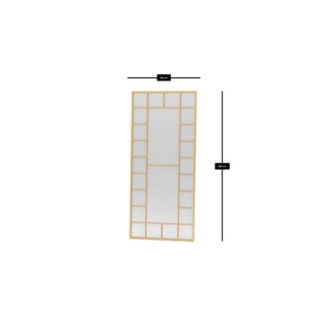 Vornas Gulvspeil 80 x 180 cm - Gull - Interiør - Speil - Gulvspeil