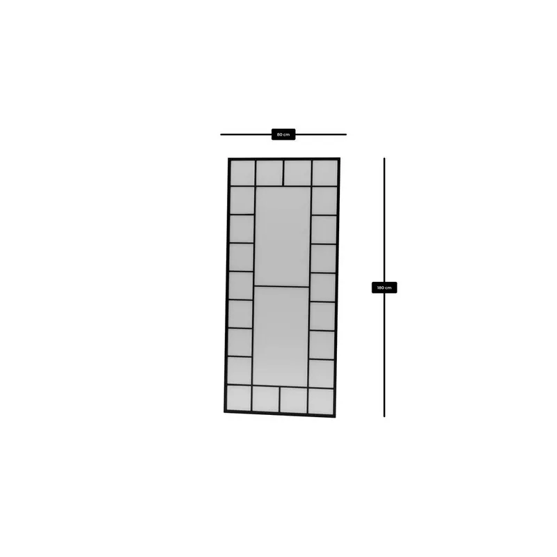 Vornas Gulvspeil 80 x 180 cm - Svart - Interiør - Speil - Gulvspeil
