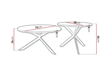 Wardner Sofabord - Hvid - Møbler - Bord - Sofabord & salongbord