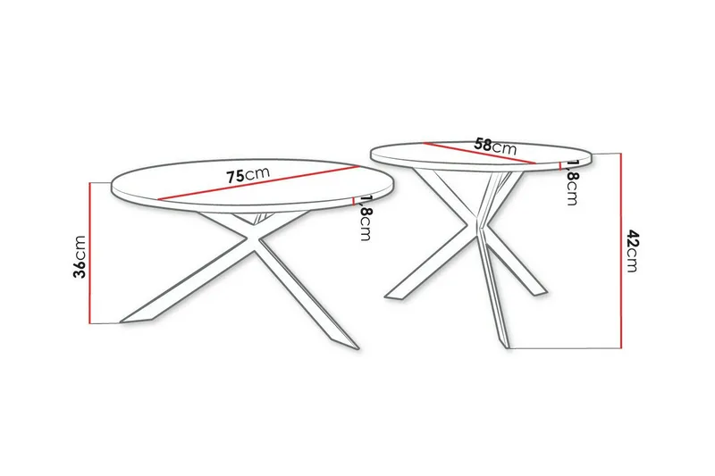 Wardner Sofabord - Hvid - Møbler - Bord - Sofabord & salongbord