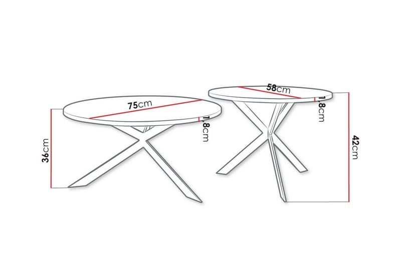 Wardner Sofabord - Svart - Møbler - Bord - Sofabord & salongbord