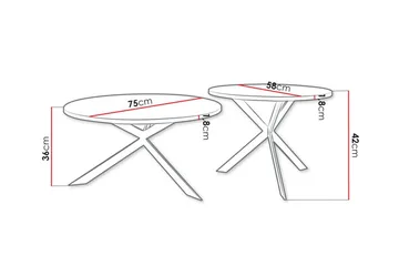 Wardner Sofabord - Svart - Møbler - Bord - Sofabord & salongbord