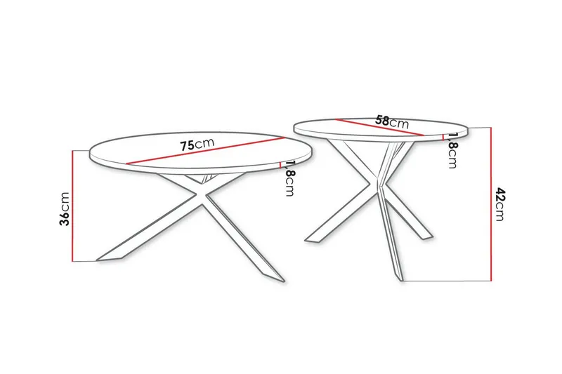 Wardner Sofabord - Svart - Møbler - Bord - Sofabord & salongbord