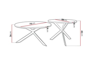 Wardner Sofabord - Svart - Møbler - Bord - Sofabord & salongbord