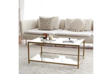 Wickaren Sofabord 90 cm - Gull - Møbler - Bord - Sofabord & salongbord