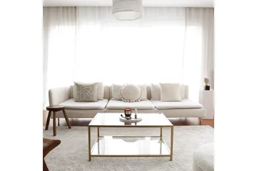 Wickaren Sofabord 90 cm - Gull - Møbler - Bord - Sofabord & salongbord