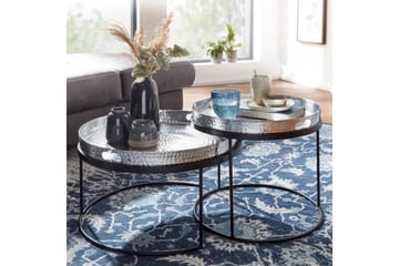 Wilhem Settbord 46 cm Rund - Sølv - Møbler - Bord - Sofabord & salongbord