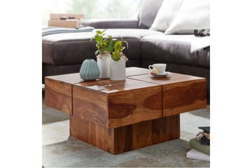 Wilhem Sofabord 58 cm Firekantet - Natur - Møbler - Bord - Sofabord & salongbord