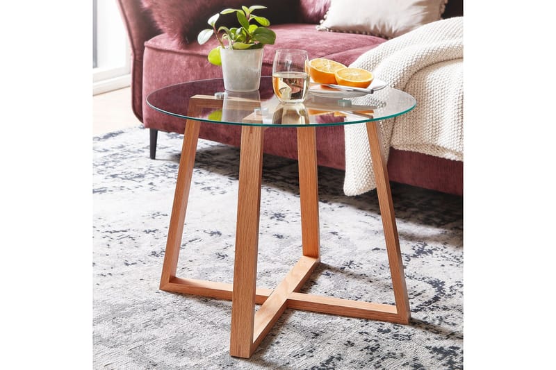 Wilhem Sofabord 58 cm Rundt - Natur - Møbler - Bord - Sofabord & salongbord