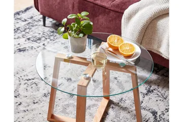 Wilhem Sofabord 58 cm Rundt - Natur - Møbler - Bord - Sofabord & salongbord