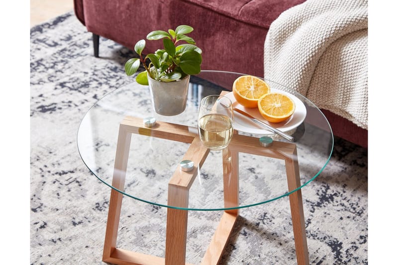 Wilhem Sofabord 58 cm Rundt - Natur - Møbler - Bord - Sofabord & salongbord