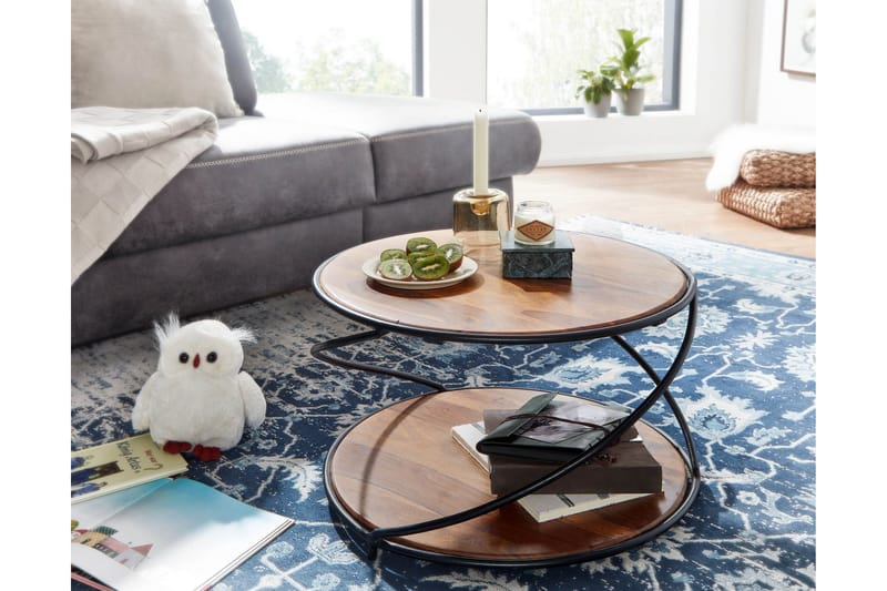 Wilhem Sofabord 58 cm Rundt - Natur - Møbler - Bord - Sofabord & salongbord