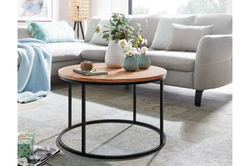 Wilhem Sofabord 70 cm Rund - Natur - Møbler - Bord - Sofabord & salongbord