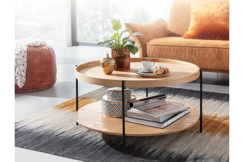 Wilhem Sofabord 78 cm Rund - Natur - Møbler - Bord - Sofabord & salongbord