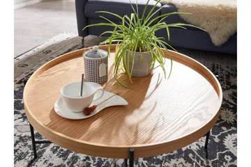 Wilhem Sofabord 78 cm Rund - Natur - Møbler - Bord - Sofabord & salongbord