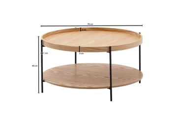 Wilhem Sofabord 78 cm Rund - Natur - Møbler - Bord - Sofabord & salongbord