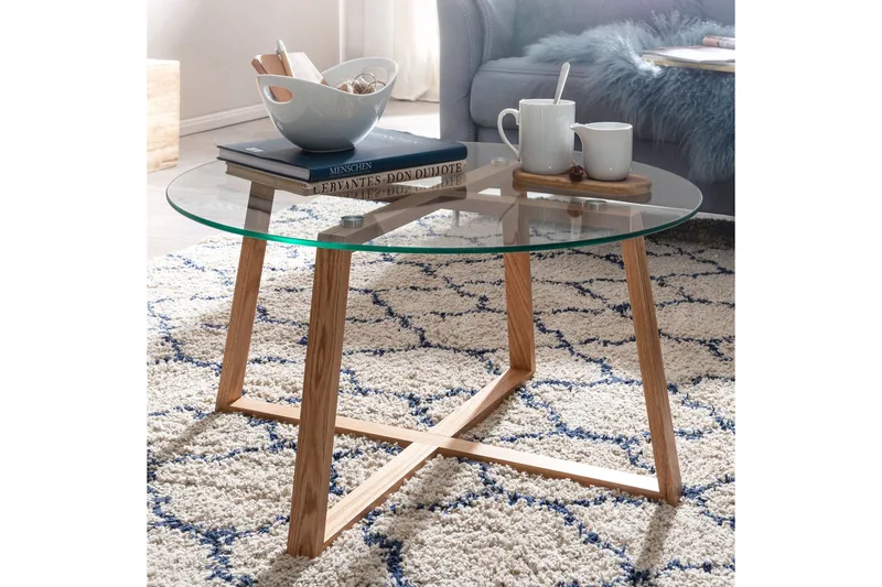 Wilhem Sofabord 78 cm Rundt - Natur - Møbler - Bord - Sofabord & salongbord