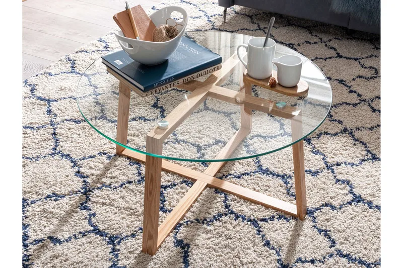 Wilhem Sofabord 78 cm Rundt - Natur - Møbler - Bord - Sofabord & salongbord