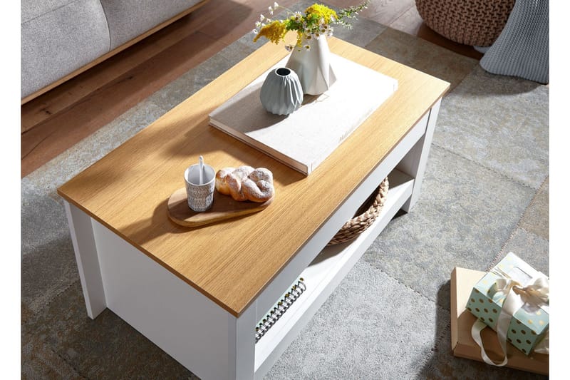 Wilhem Sofabord 85 cm Rektangulær - Hvit - Møbler - Bord - Sofabord & salongbord