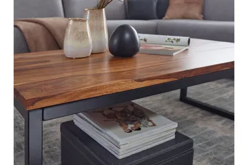 Willowdale Sofabord 110 cm - Teak/Svart - Møbler - Bord - Sofabord & salongbord