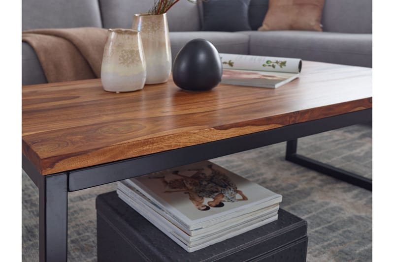 Willowdale Sofabord 110 cm - Teak/Svart - Møbler - Bord - Sofabord & salongbord