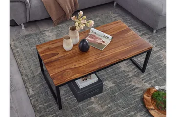 Willowdale Sofabord 110 cm - Teak/Svart - Møbler - Bord - Sofabord & salongbord