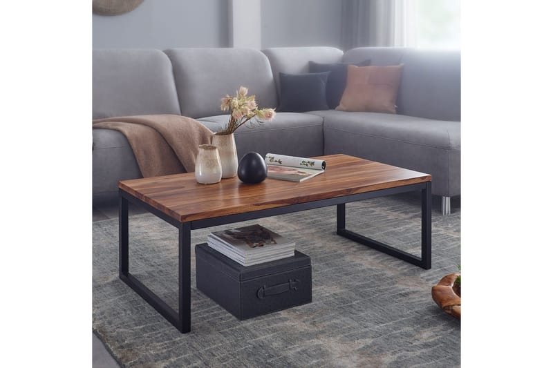 Willowdale Sofabord 110 cm - Teak/Svart - Møbler - Bord - Sofabord & salongbord