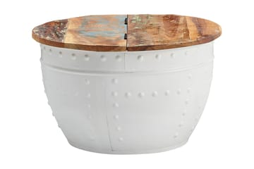 Willowdale Sofabord 60 cm Rundt - Brun/Hvit - Møbler - Bord - Sofabord & salongbord